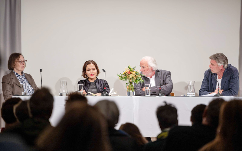 Fachgespräch Daniela Strigl, Katja Gasser, Gerwig Epkes, Stefan Gmünder